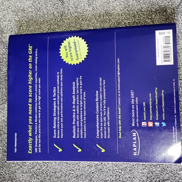 GRE graduate record examination practice book - Picture 3 of 3